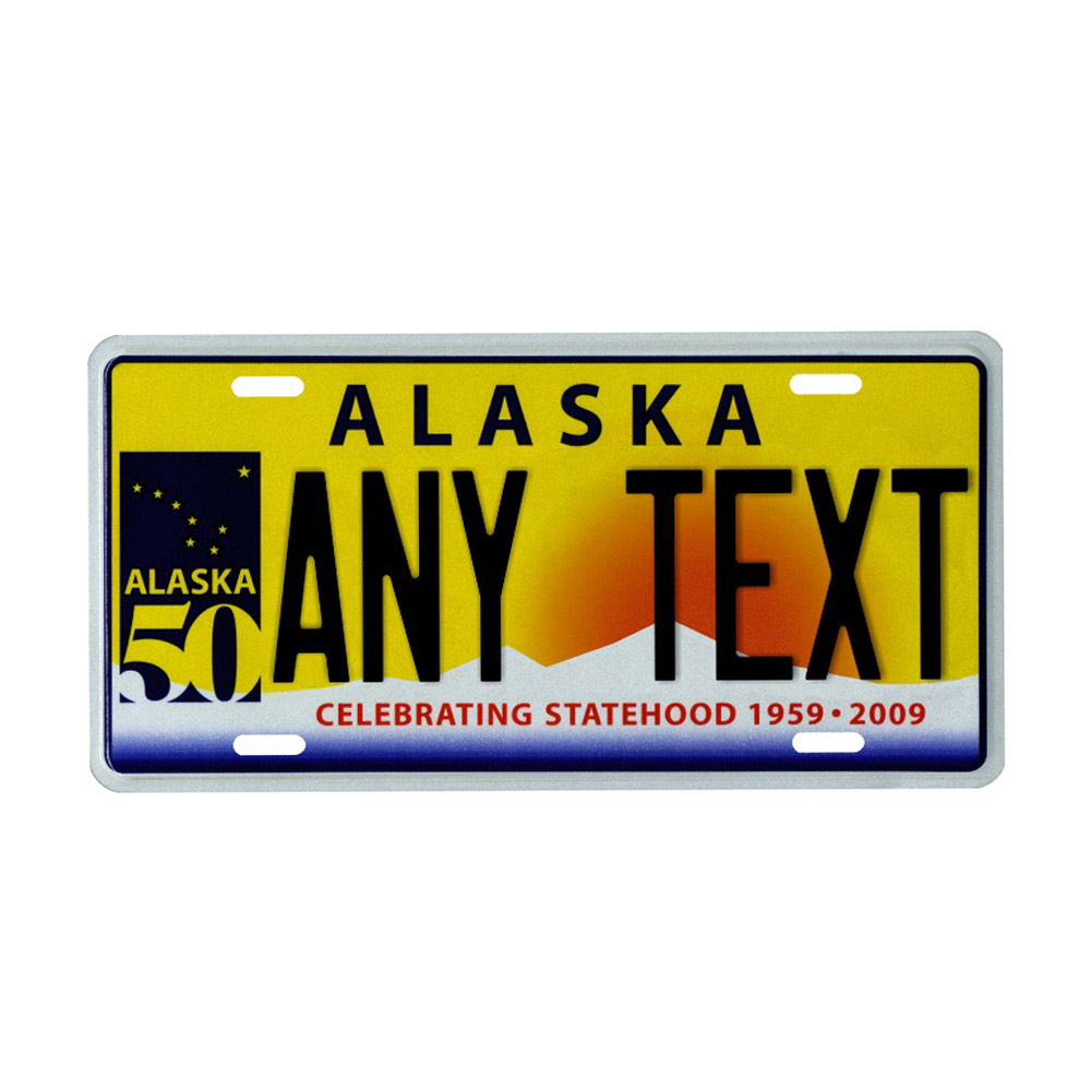 Alaska Custom Plate