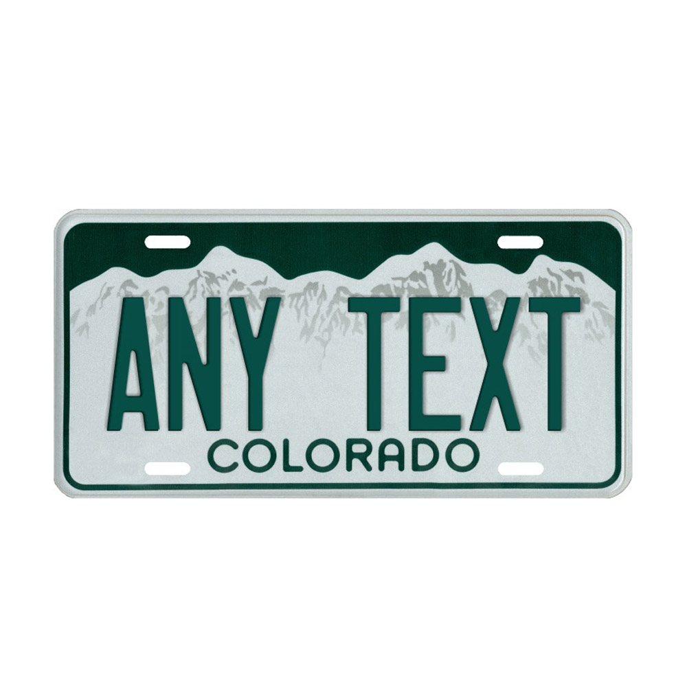 Colorado Custom Plate