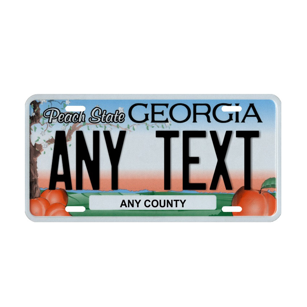Georgia Custom Plate