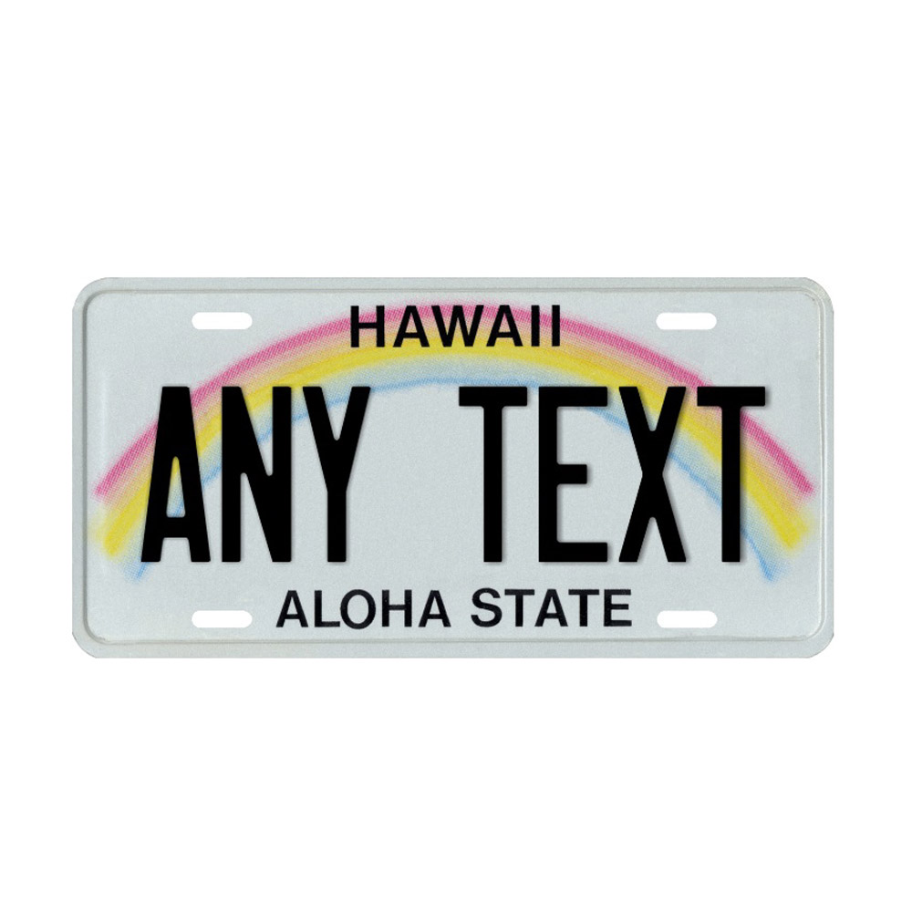 Hawaii Custom Plate