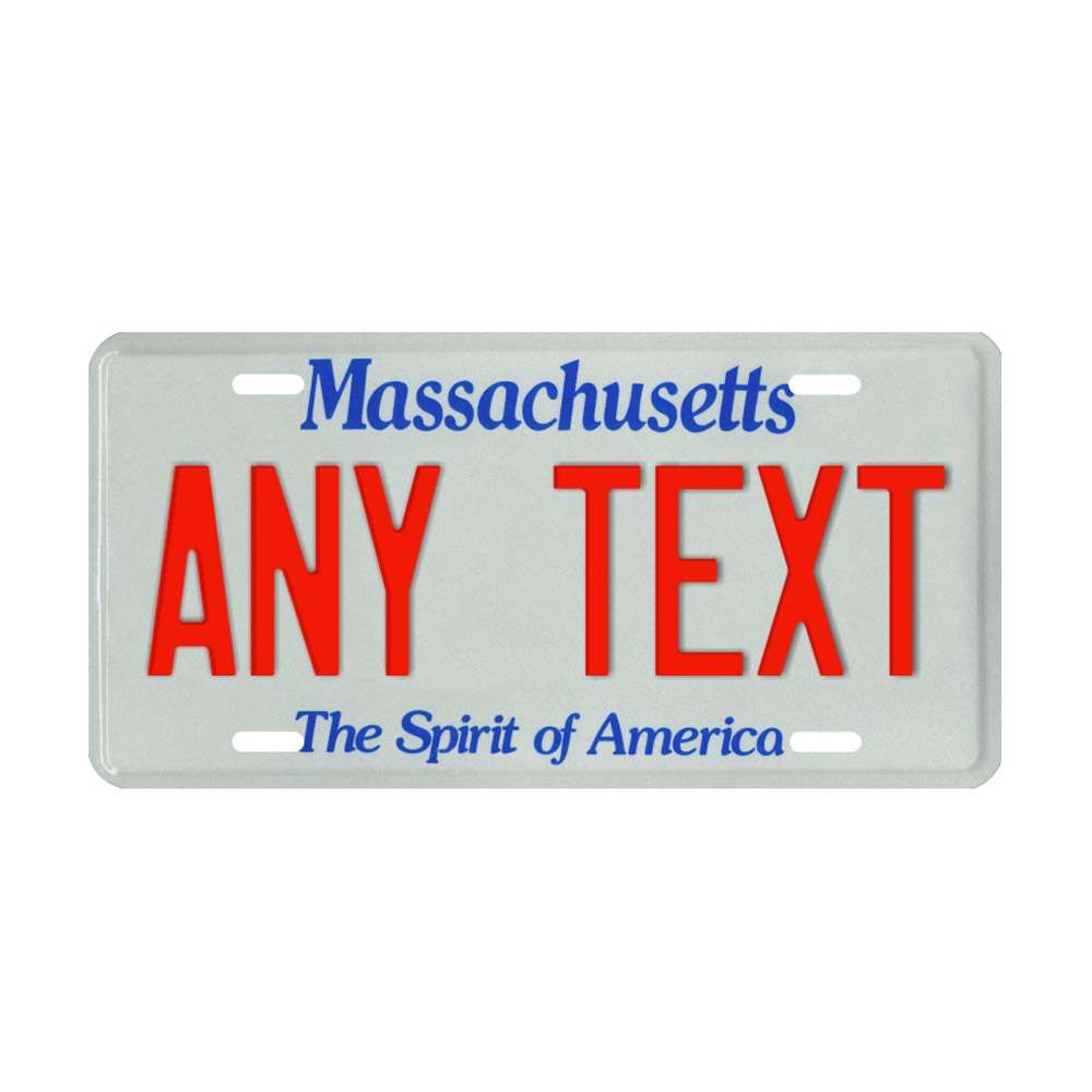 Massachusetts Custom Plate