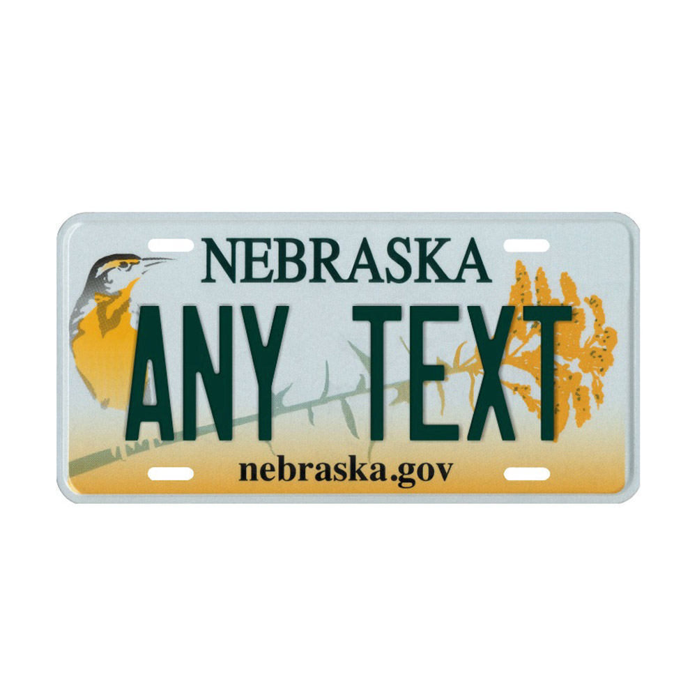 Nebraska Custom Plate