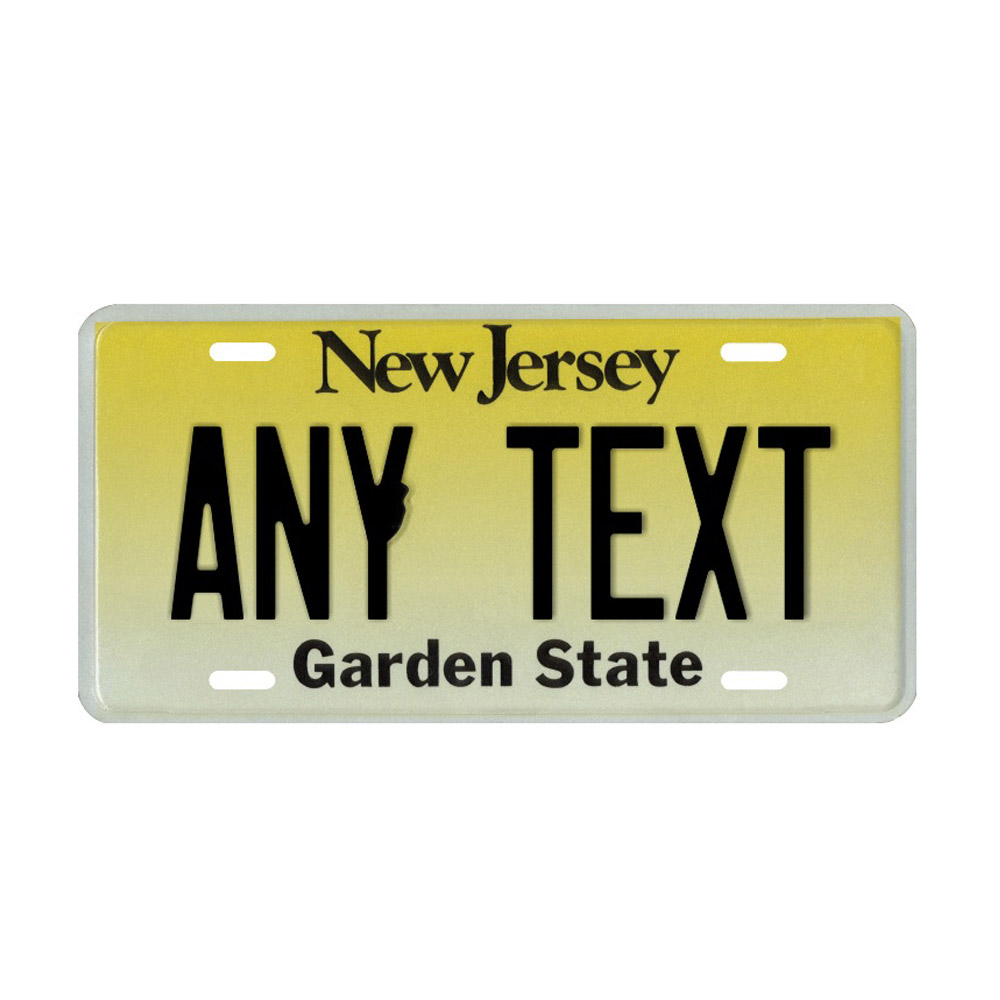 New Jersey Custom Plate