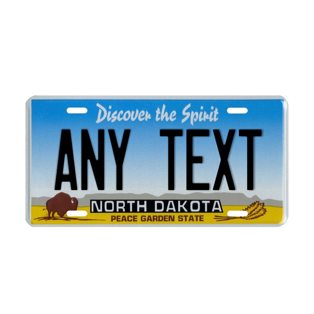 North Dakota Custom Plate