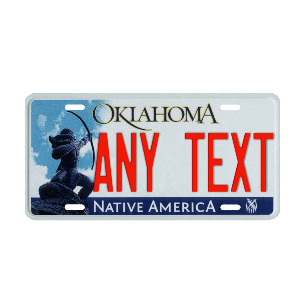 Oklahoma Custom Plate