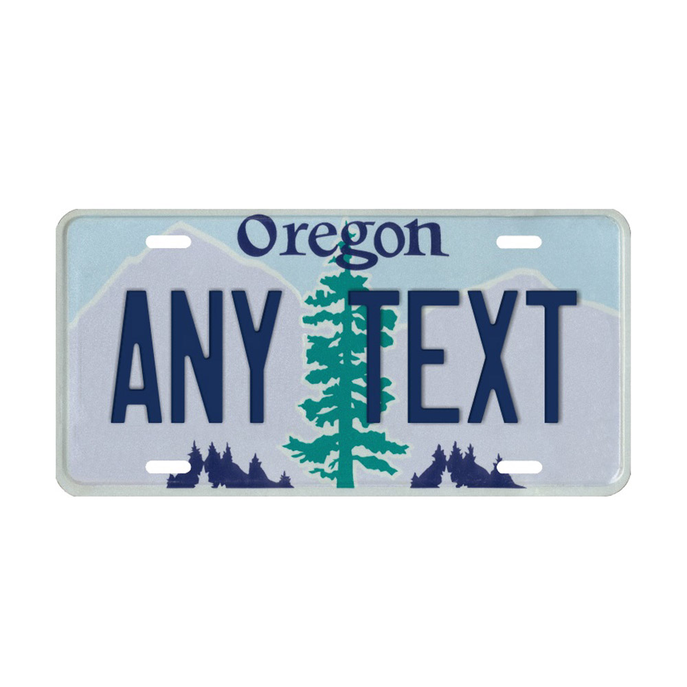 Oregon Custom License Plate