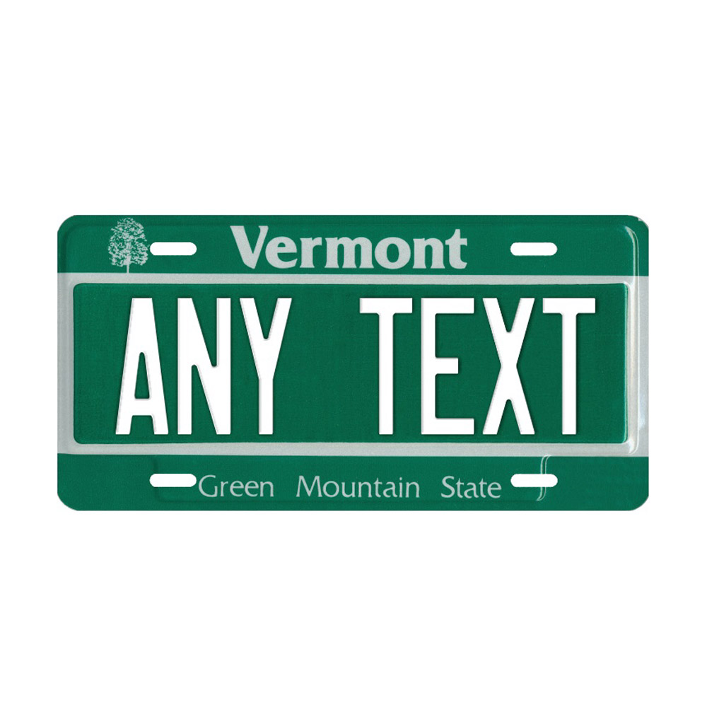 Vermont Custom Plate