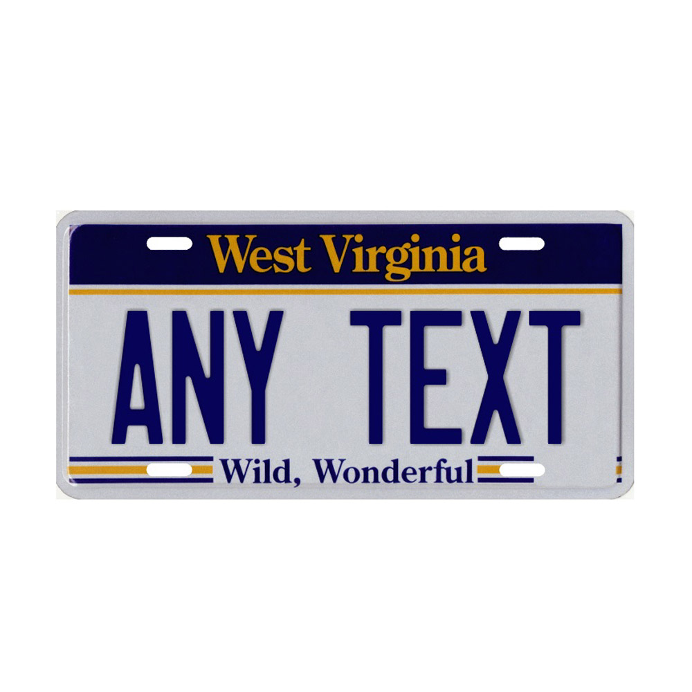 West Virginia Custom Plate