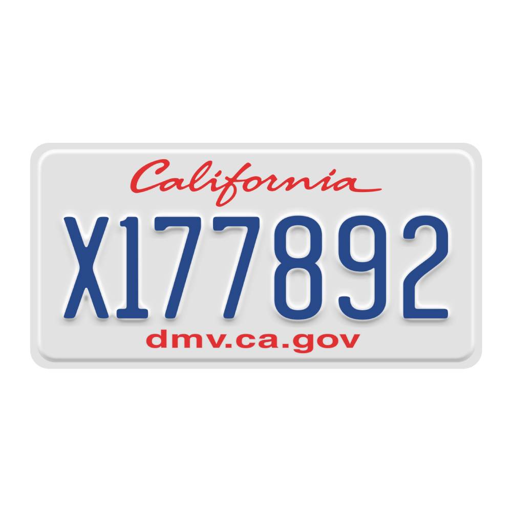 California Custom Plate X177892