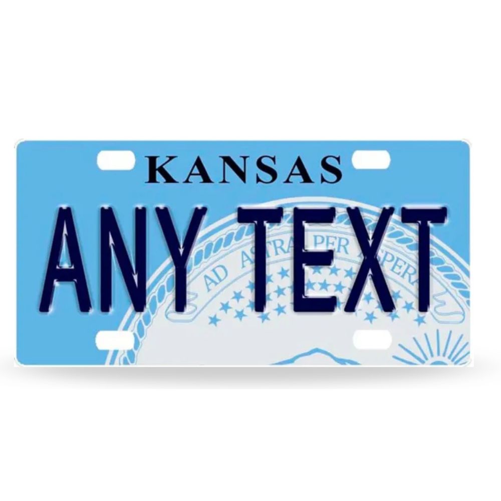 Kansas Custom License Plate