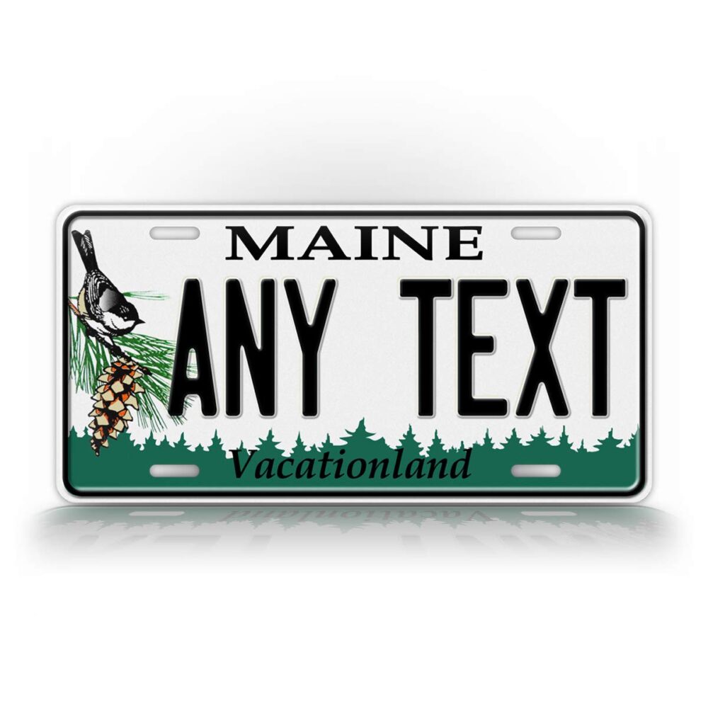 Maine Custom License Plate