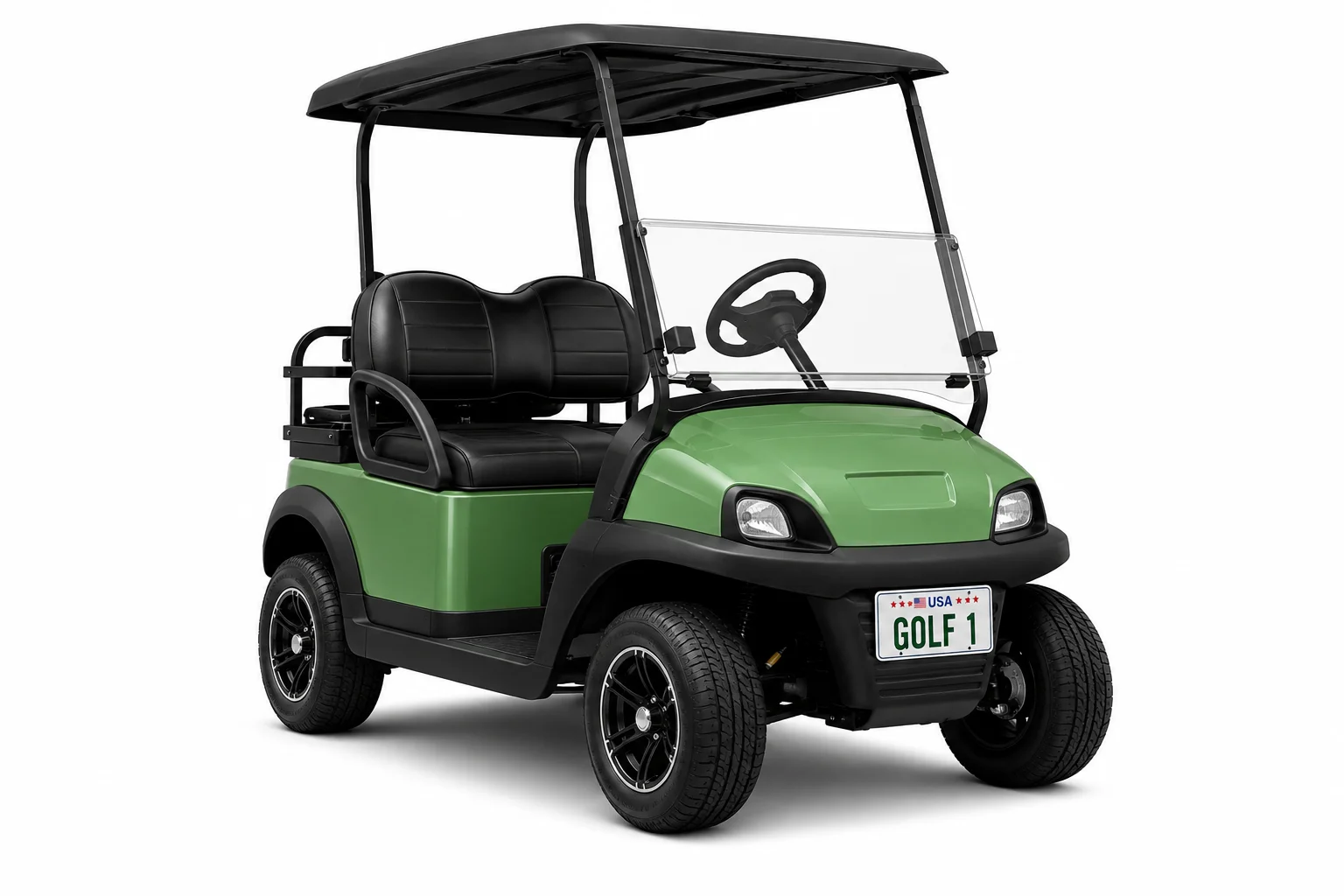 Custom golf cart plate