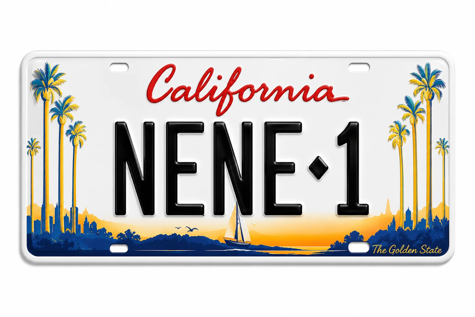 Personalized custom license plate design