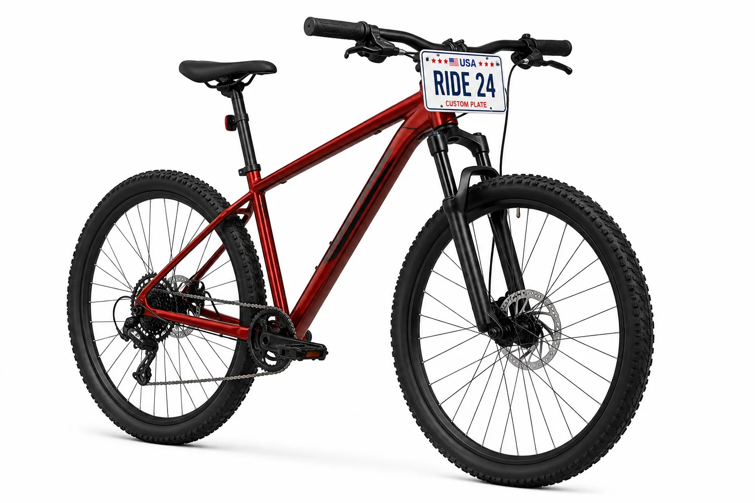 Custom plates for bicycles and toy cars