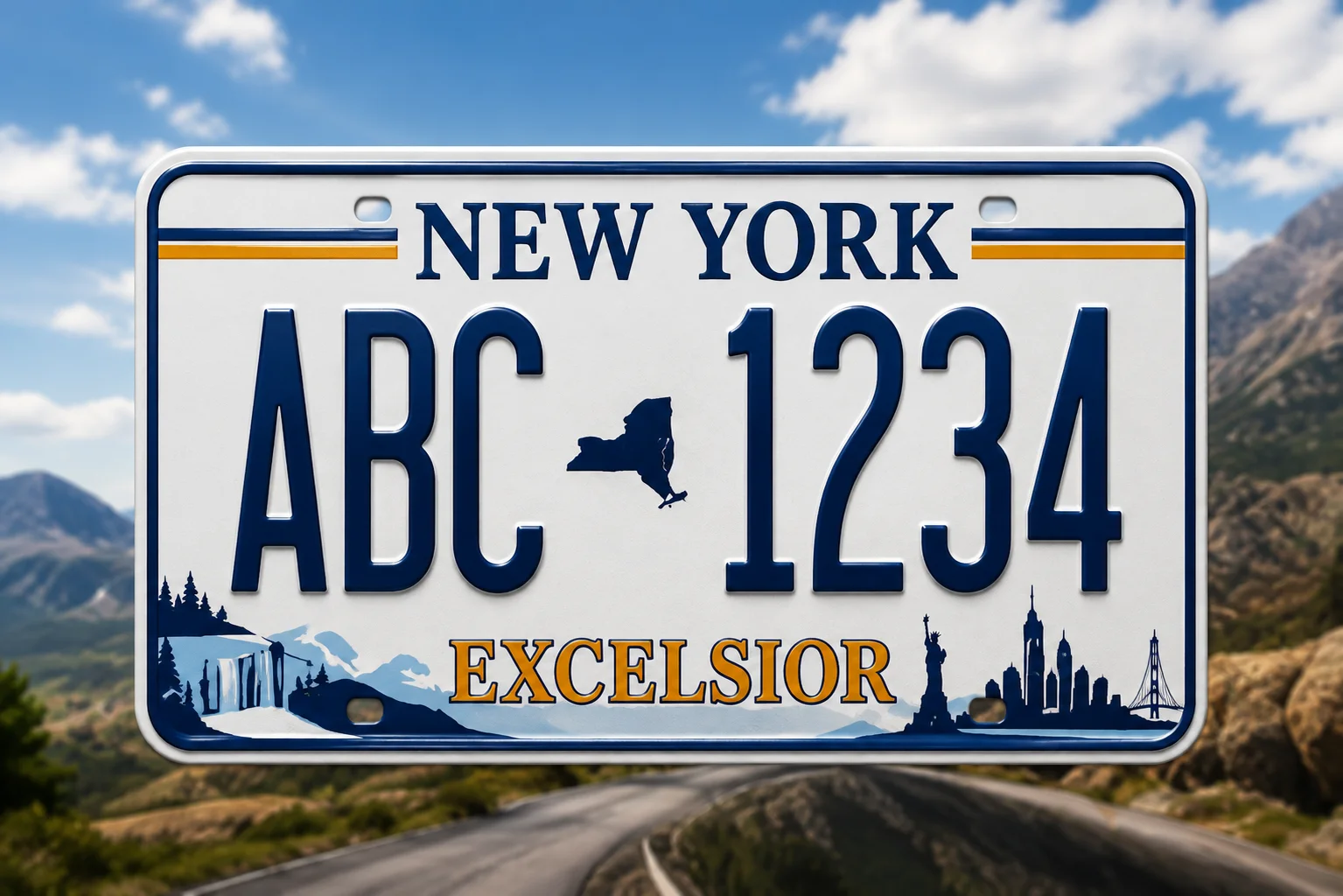 Personalized custom license plate design
